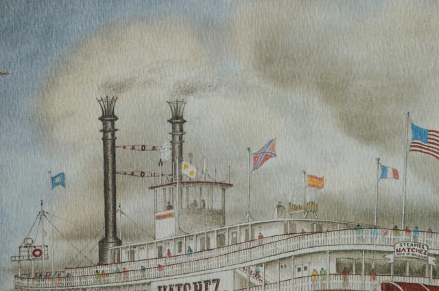 Archie "Arch" Boyd Offset Lithograph "Natchez"