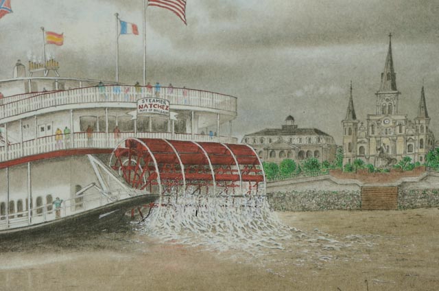 Archie "Arch" Boyd Offset Lithograph "Natchez"