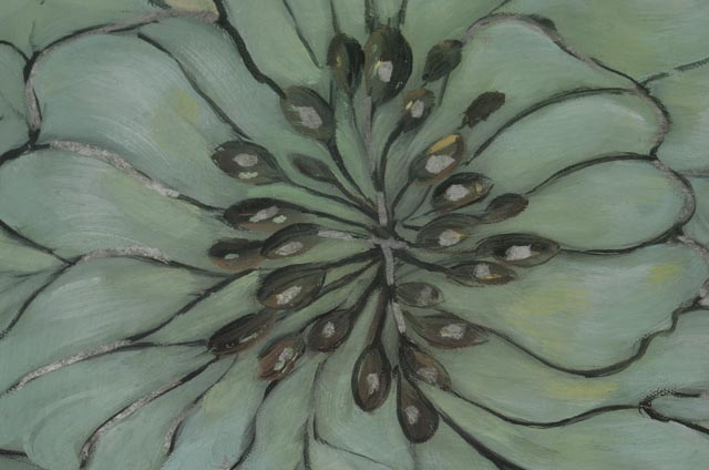 Hand-Embellished Triptych Wall Hanging