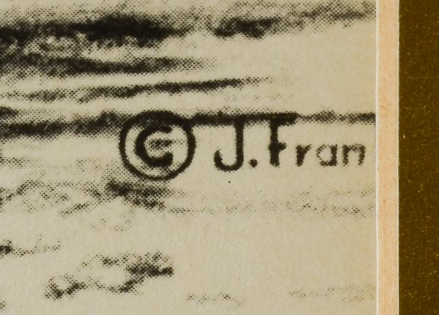 J. Franklin Brown Offset Lithograph of the Delta Queen