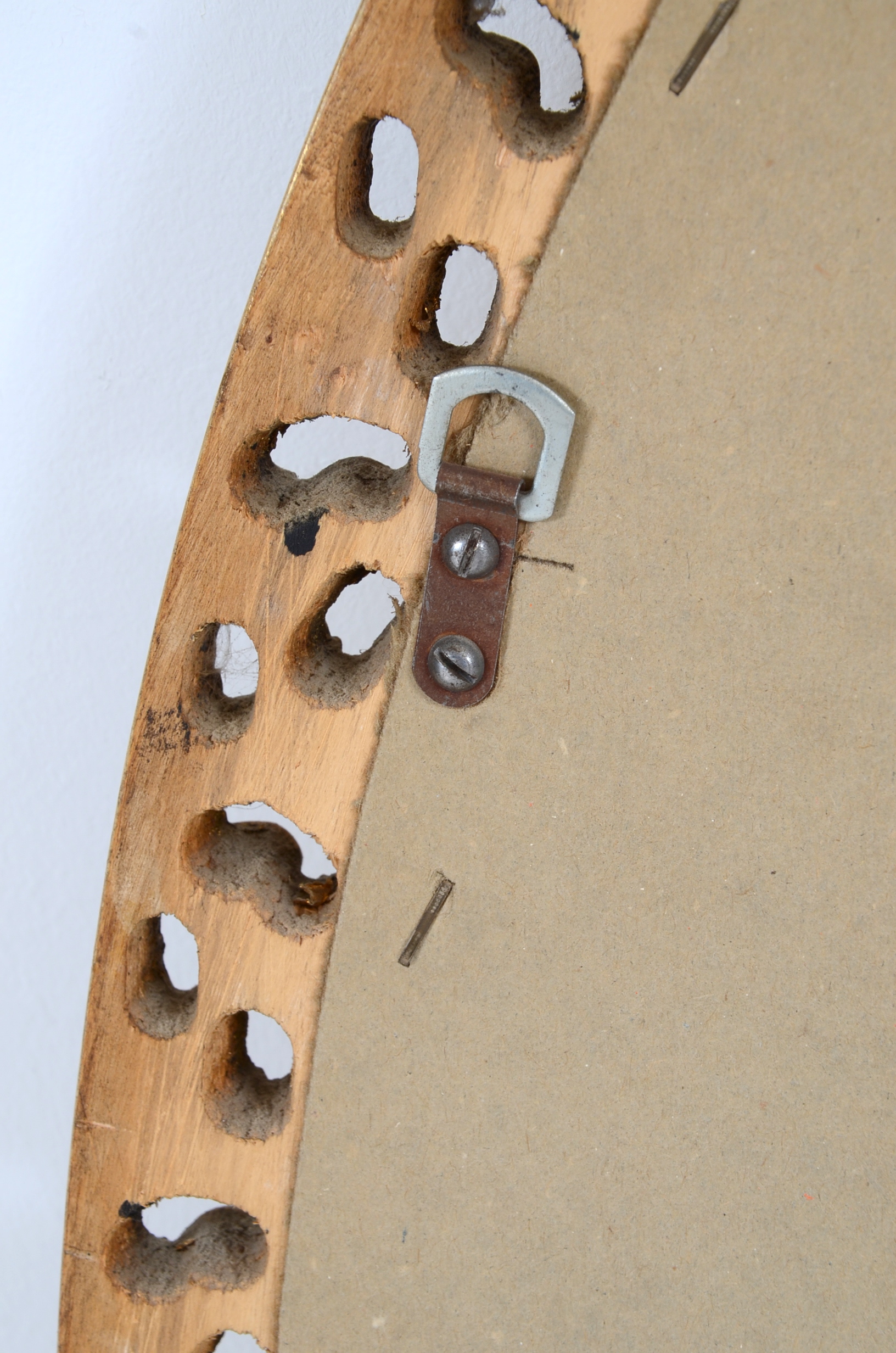 Ornately Framed Oval Wall Mirror