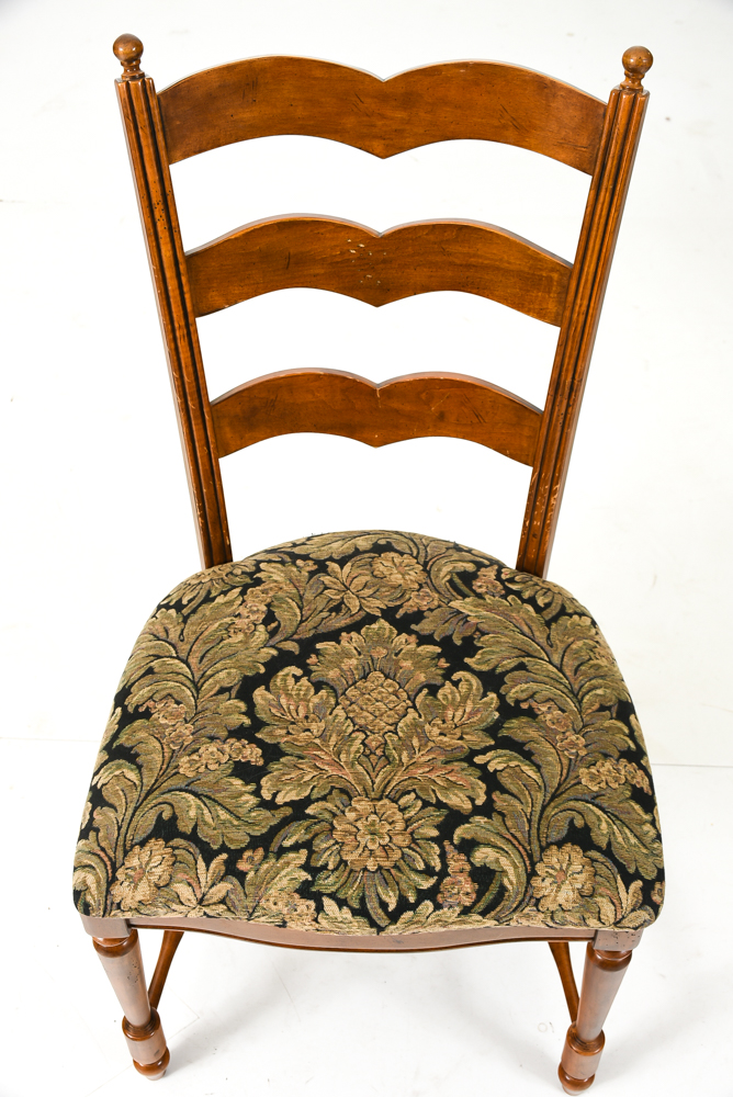 French Provincial Style Ladder-Back Dining Chairs