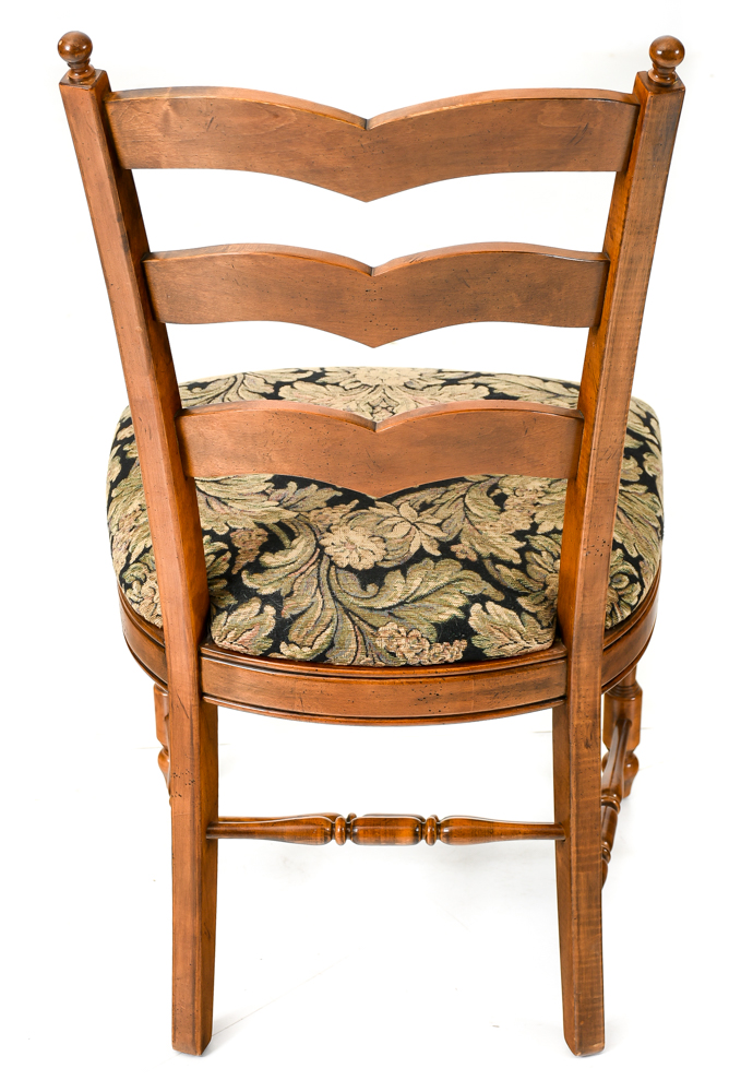 French Provincial Style Ladder-Back Dining Chairs
