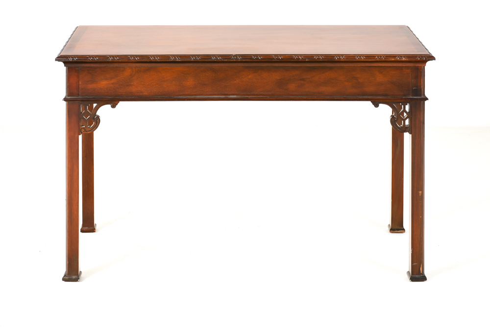 Chinese Chippendale Style Baker Furniture Mahogany Writing Desk