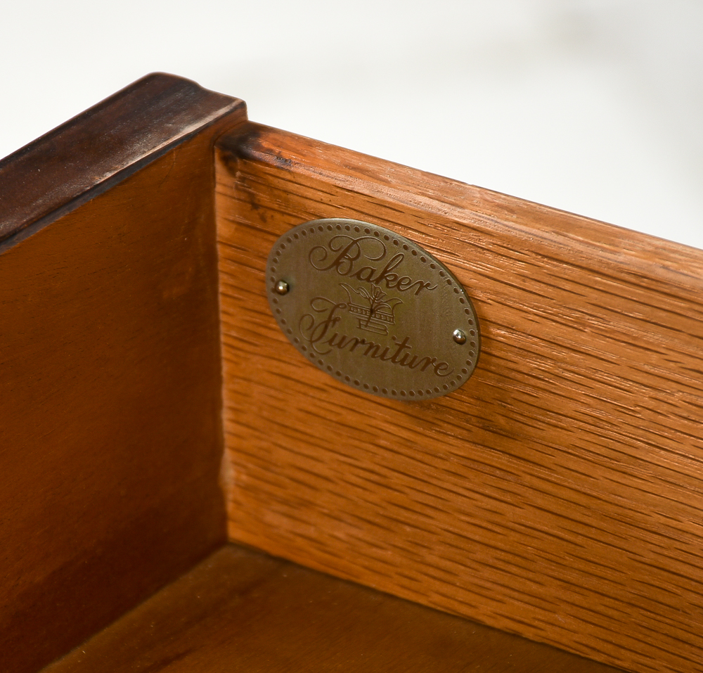 Chinese Chippendale Style Baker Furniture Mahogany Writing Desk