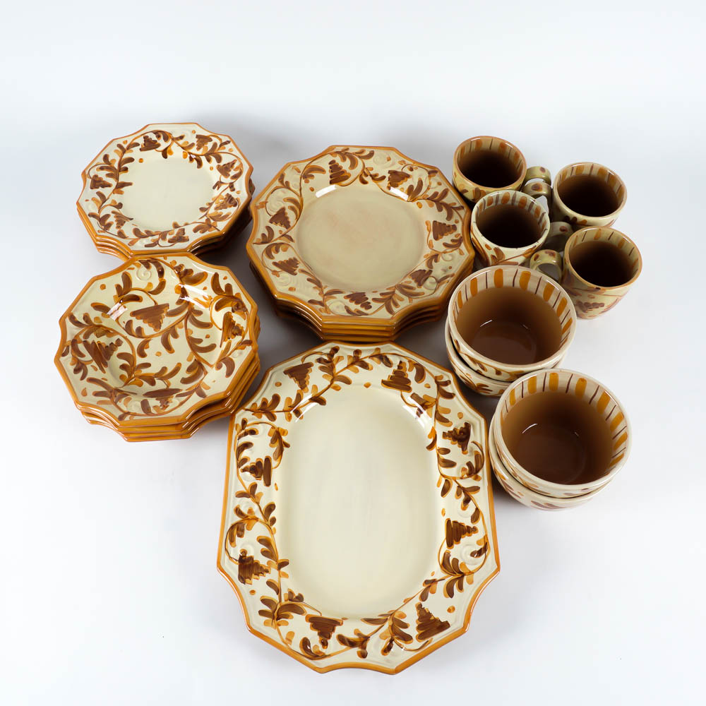 Vietri Italian Fine Dinnerware in "Arabesco"