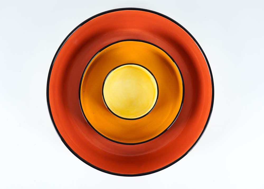 Bella Casa by Ganz Festive Ceramic Chip 'n Dip Serving Platter