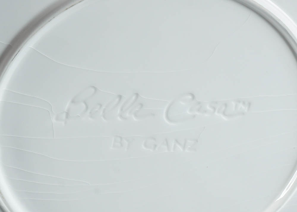 Bella Casa by Ganz Festive Ceramic Chip 'n Dip Serving Platter