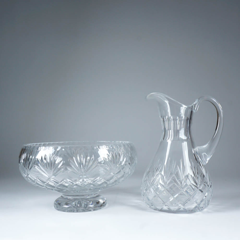 Galway Irish Crystal Bowl and Pitcher