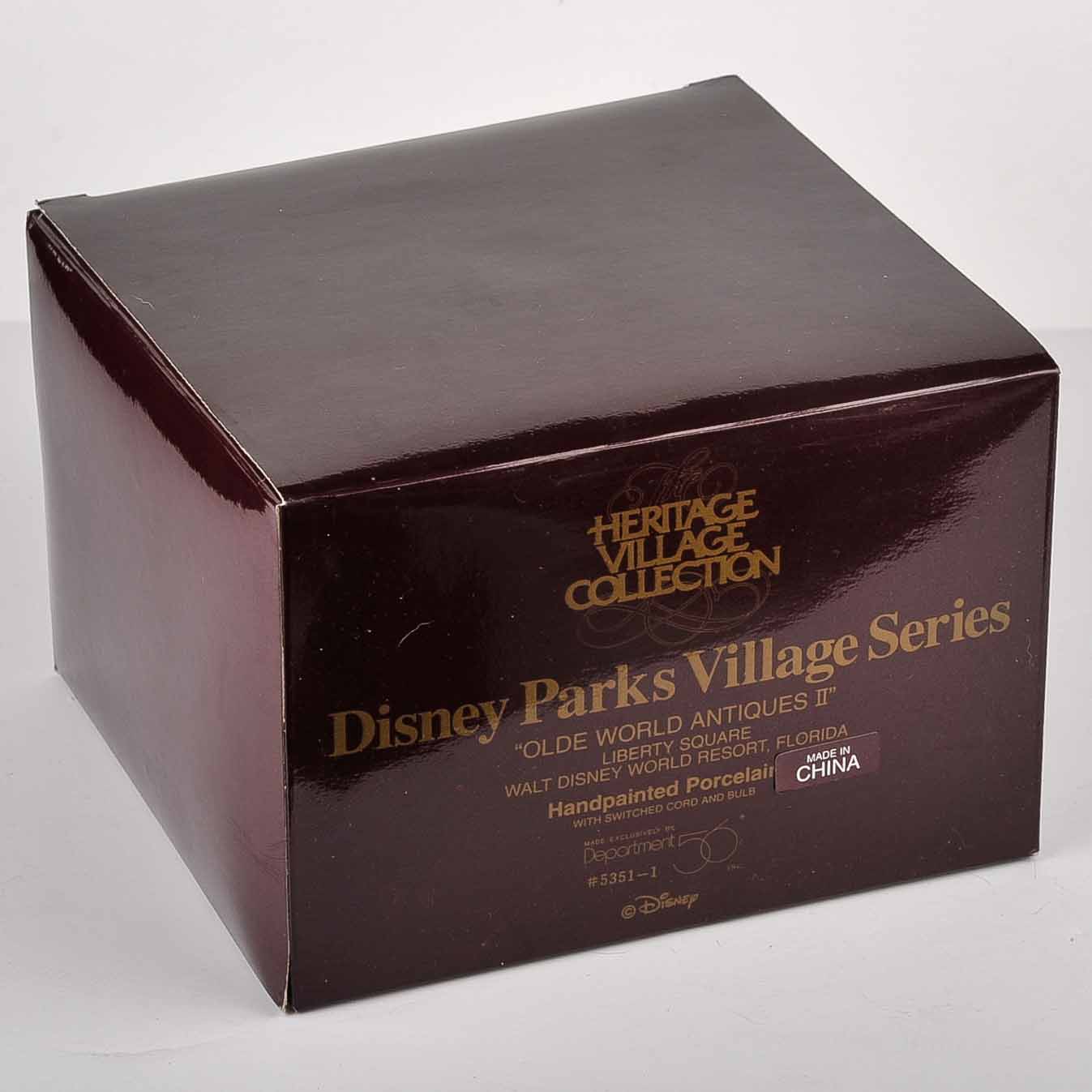 Dept 56 Disney Parks Village Olde World Antiques II
