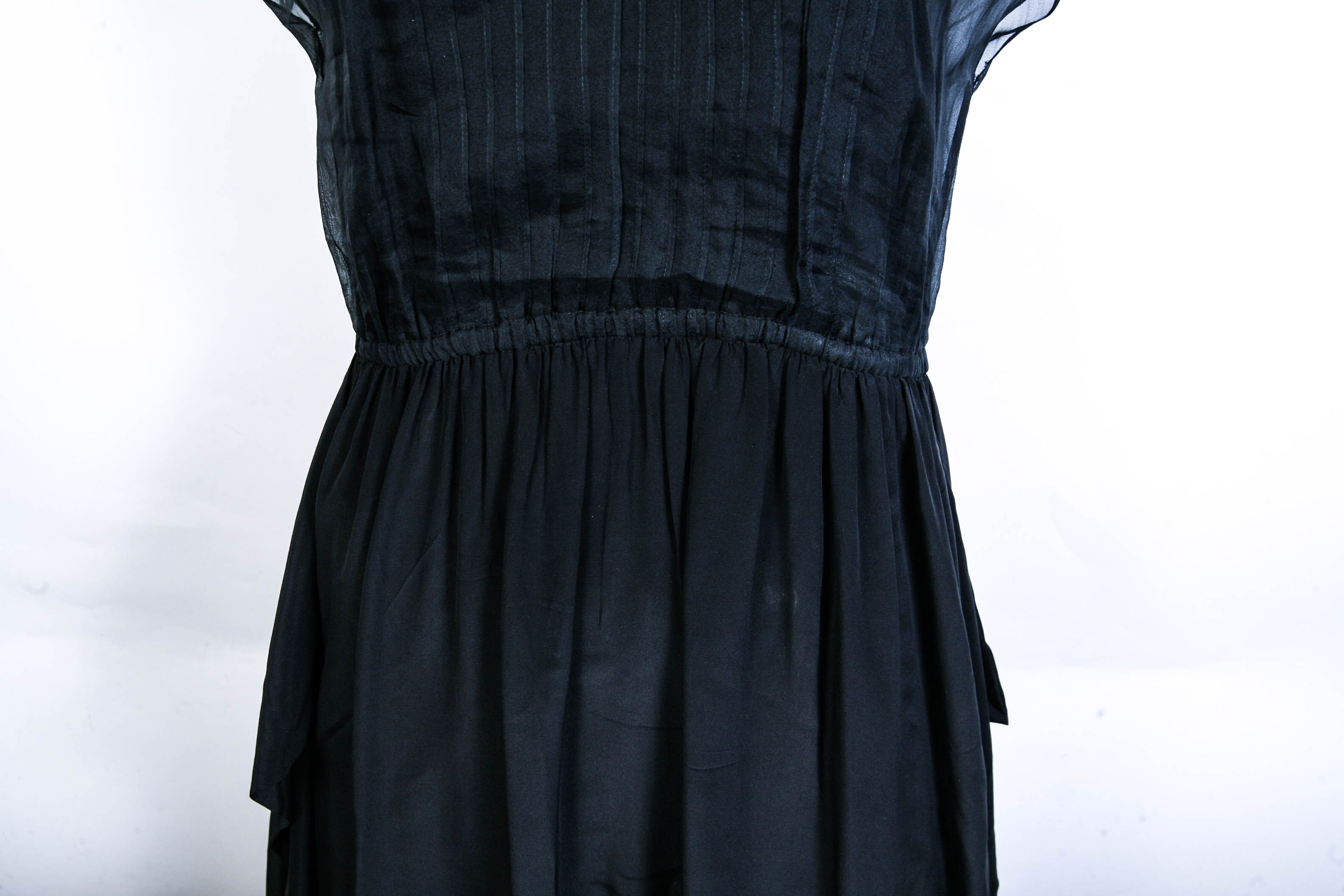 Pierre Cardin Black Silk Evening Dress