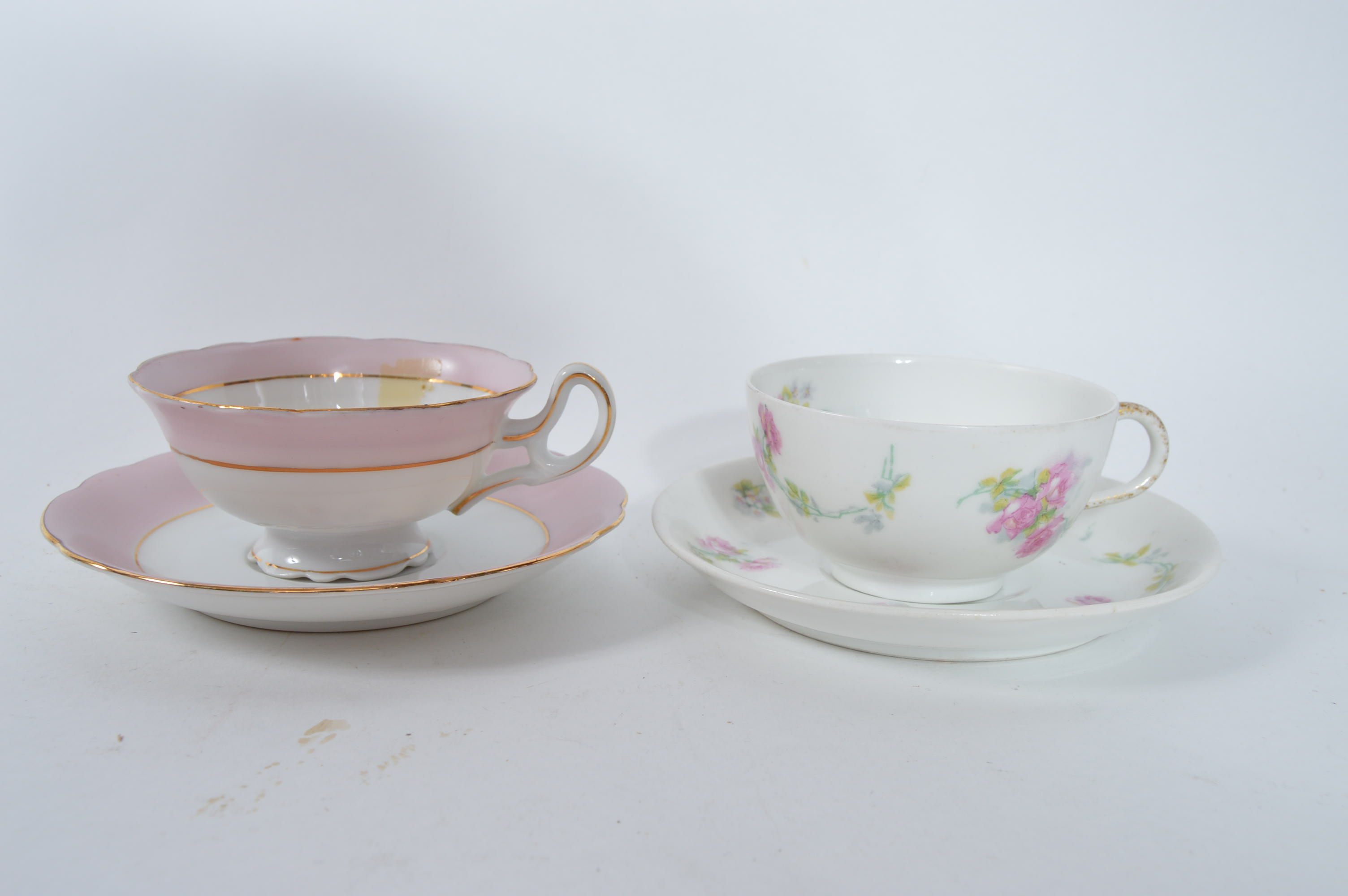 Assorted Fine China Teacups and Saucers