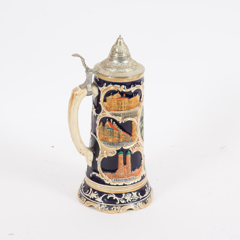 Vintage Beer Stein with Thorens Music Box
