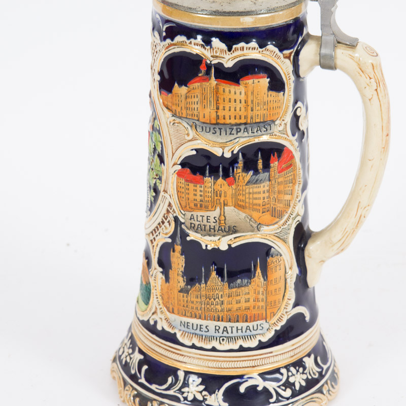 Vintage Beer Stein with Thorens Music Box