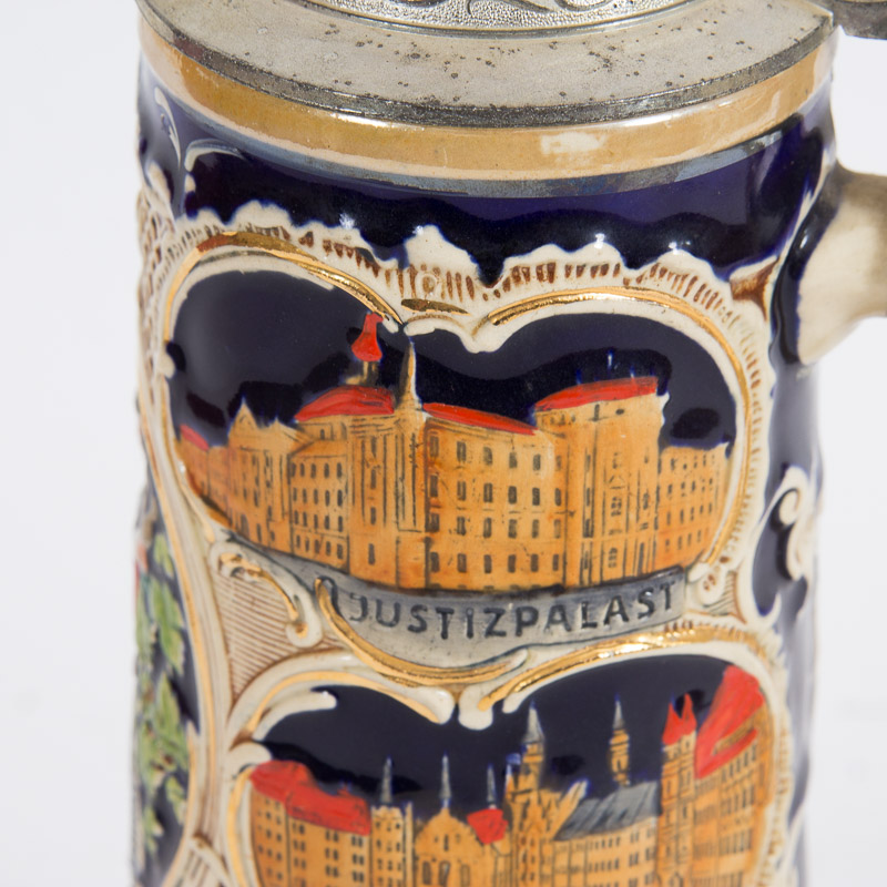 Vintage Beer Stein with Thorens Music Box