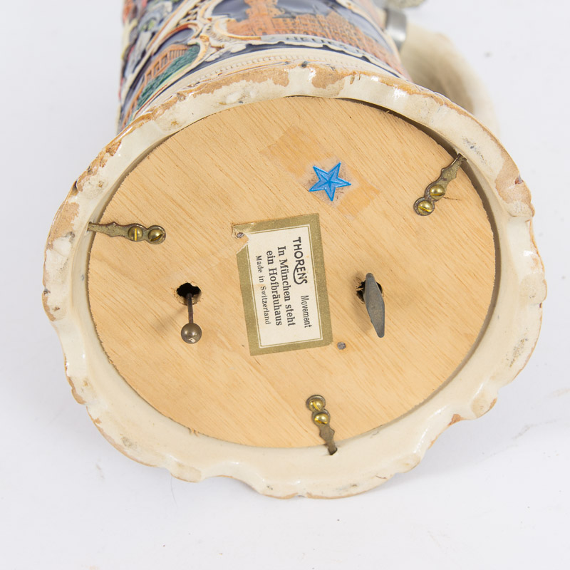 Vintage Beer Stein with Thorens Music Box