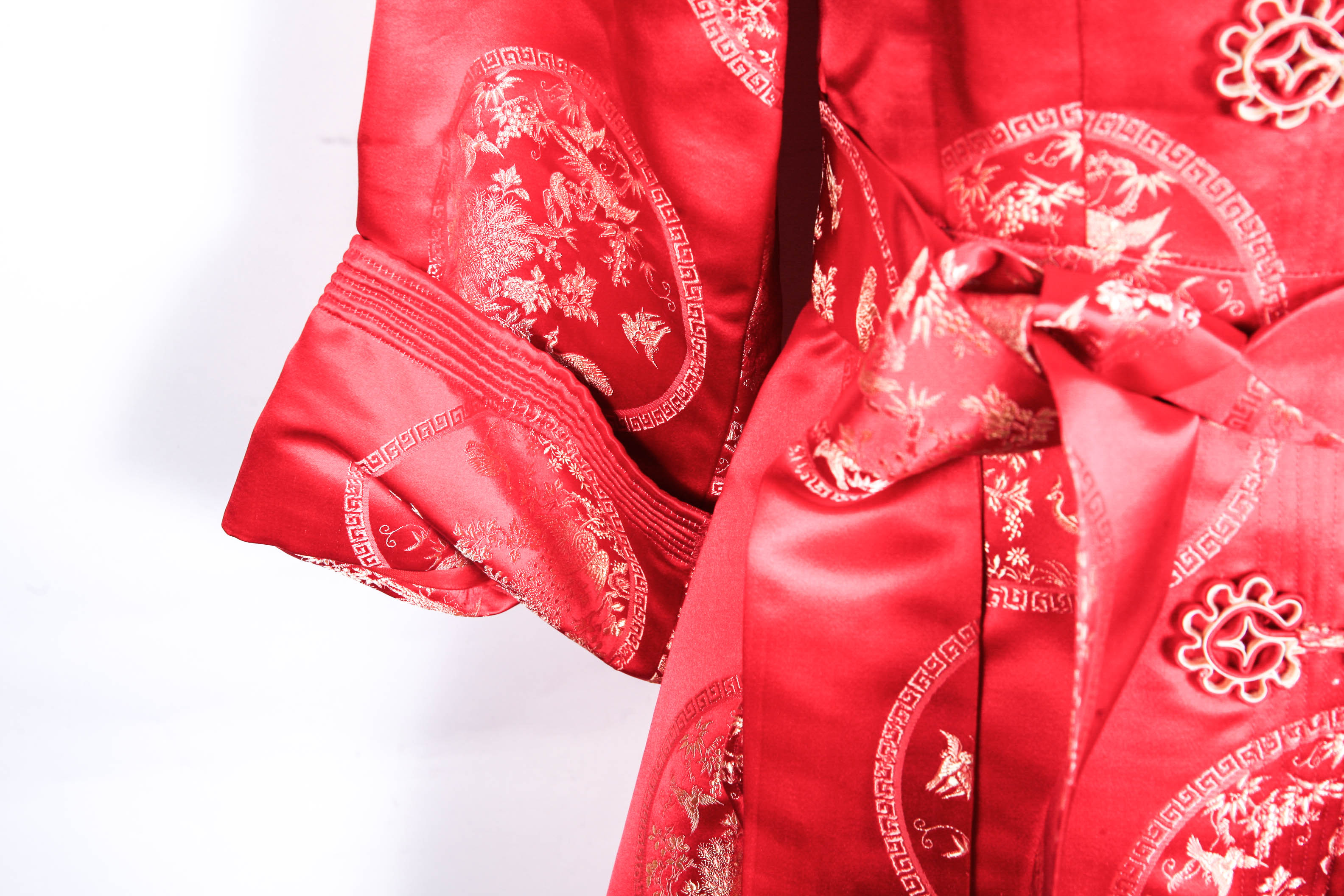 Vintage Red Asian-Inspired Neiman Marcus Dress