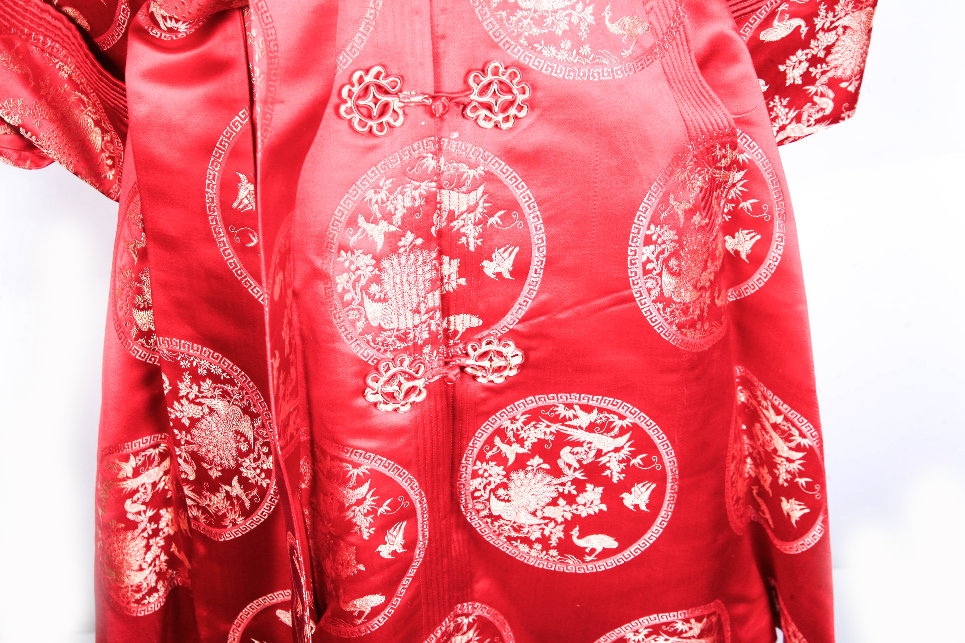 Vintage Red Asian-Inspired Neiman Marcus Dress