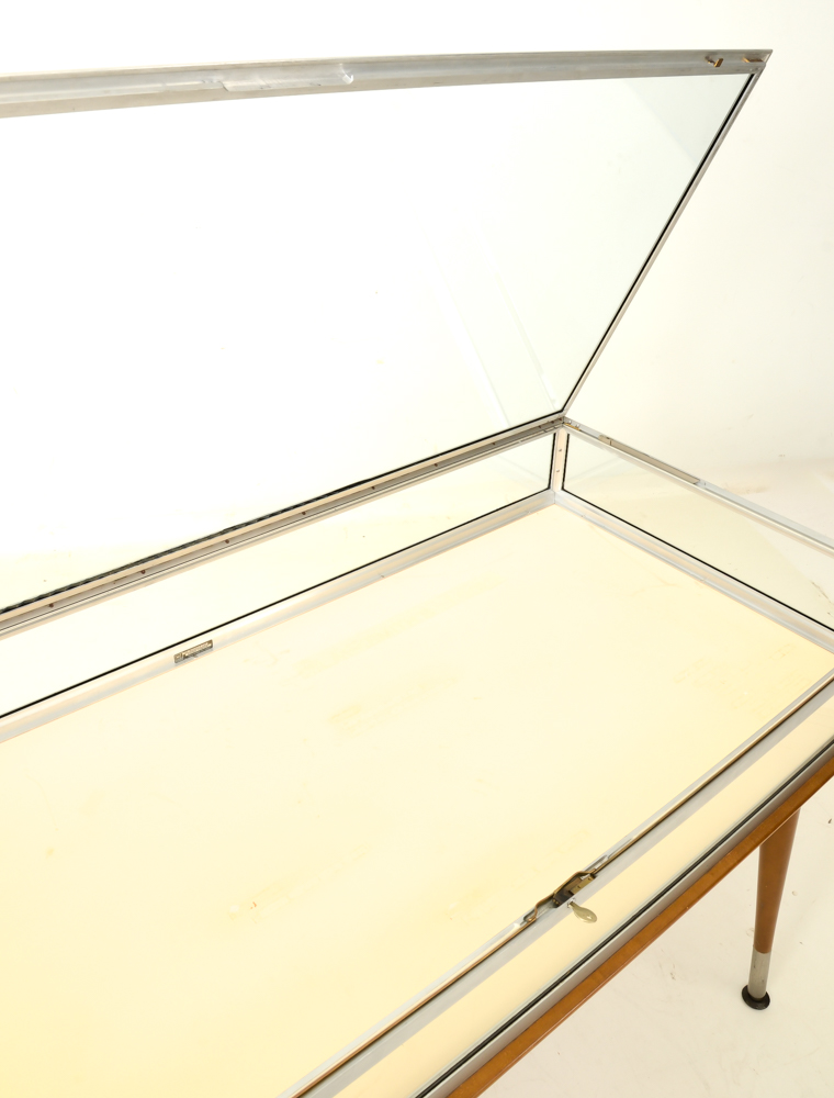 Mid Century Display Case on Table