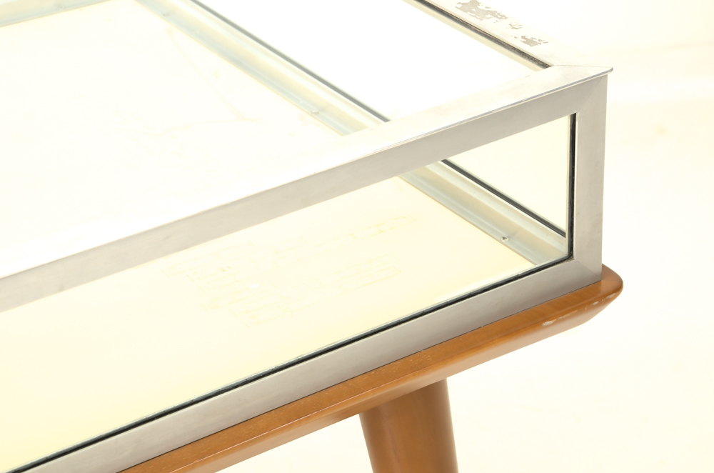 Mid Century Display Case on Table
