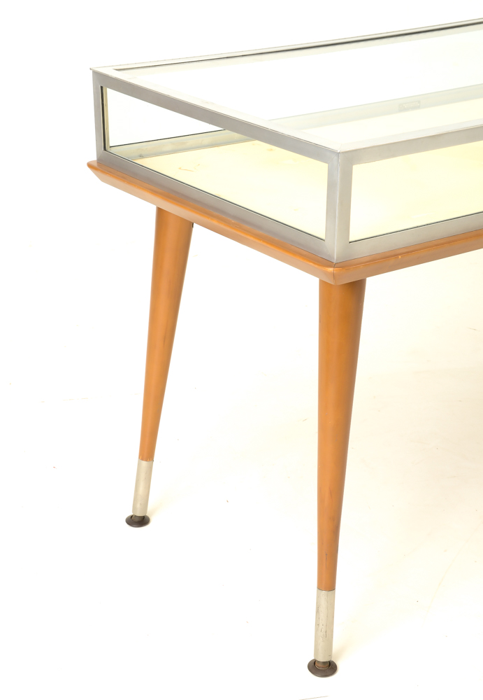 Mid Century Display Case on Table