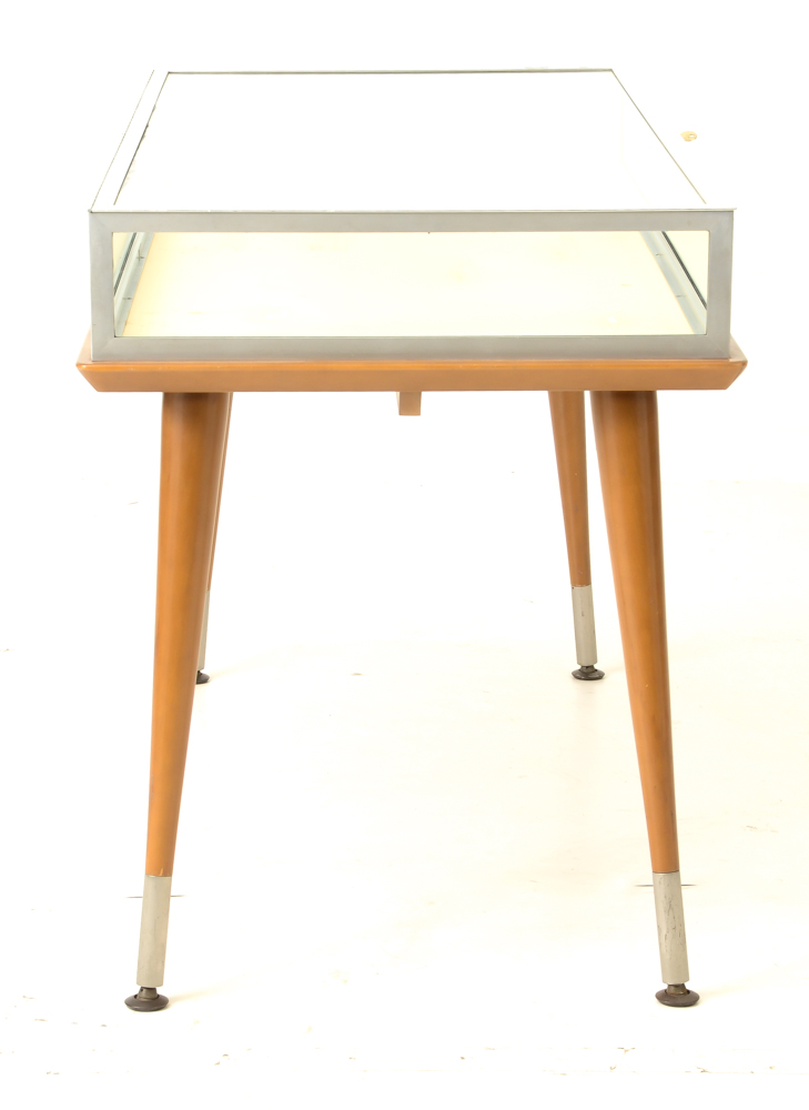 Mid Century Display Case on Table