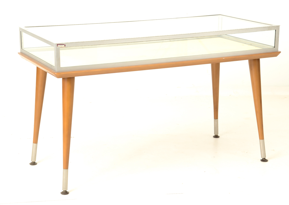 Mid Century Display Case on Table