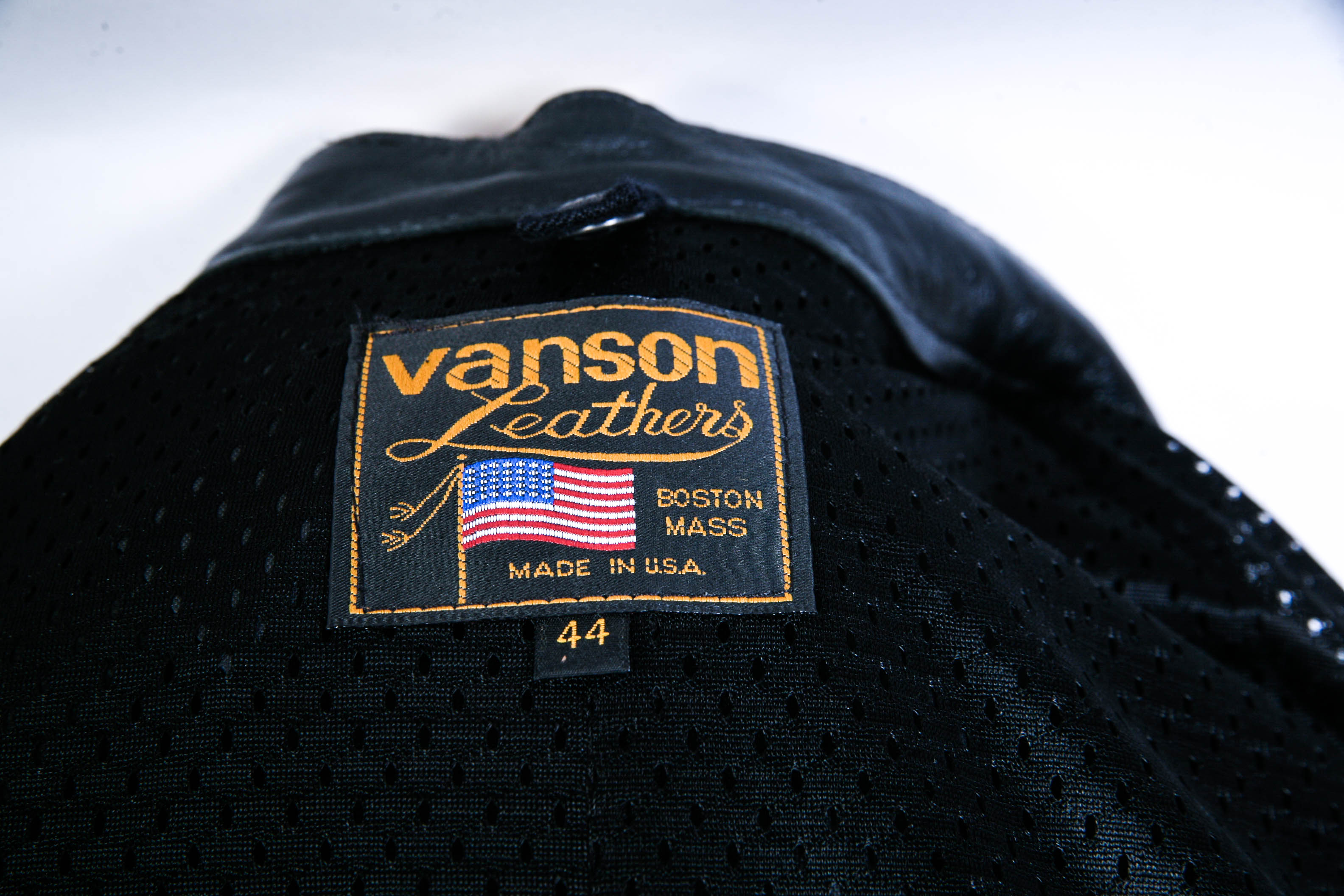 Vanson Leathers Black Motorcycle Jacket