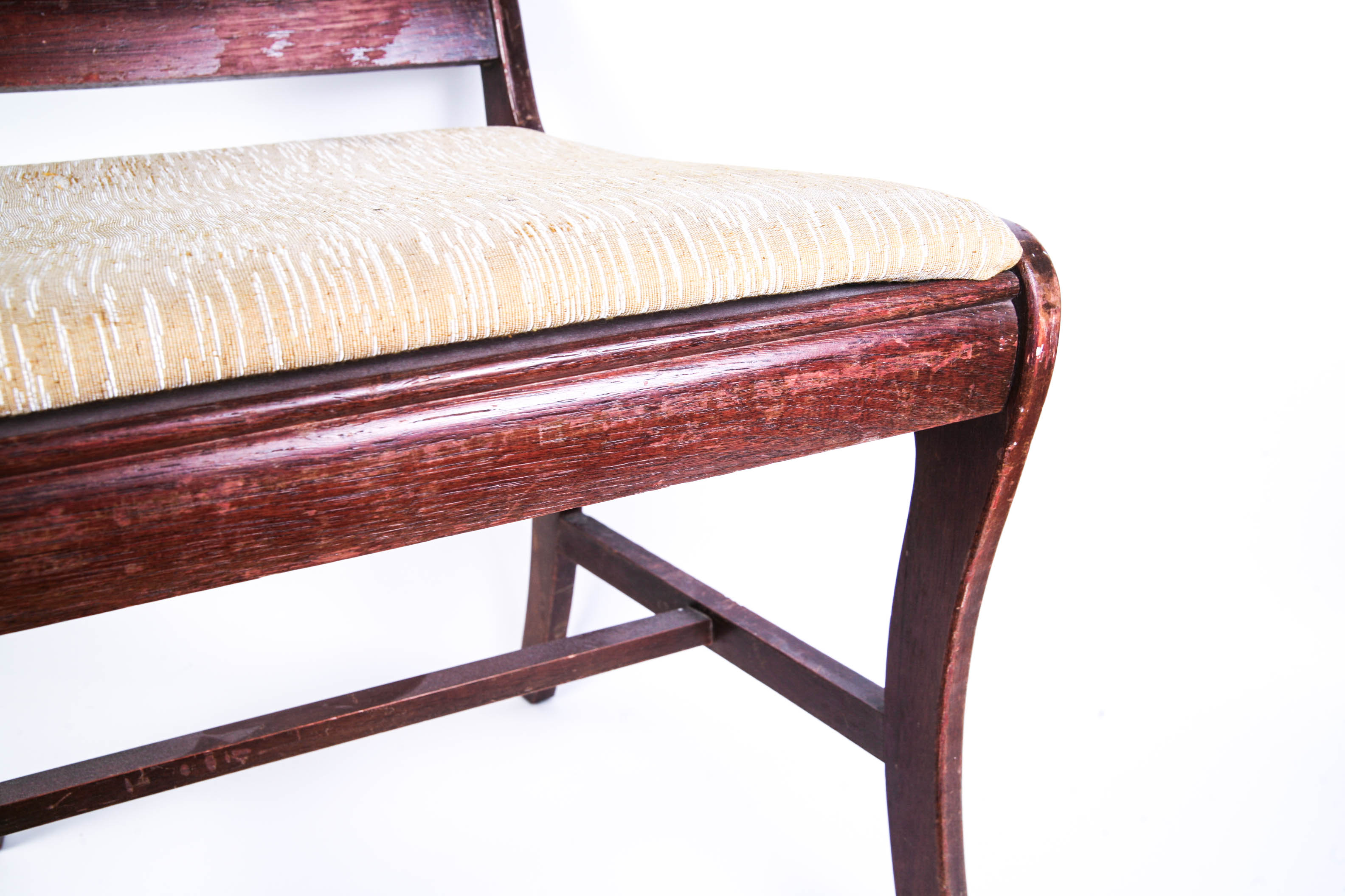 Vintage Mahogany Wooden Stool