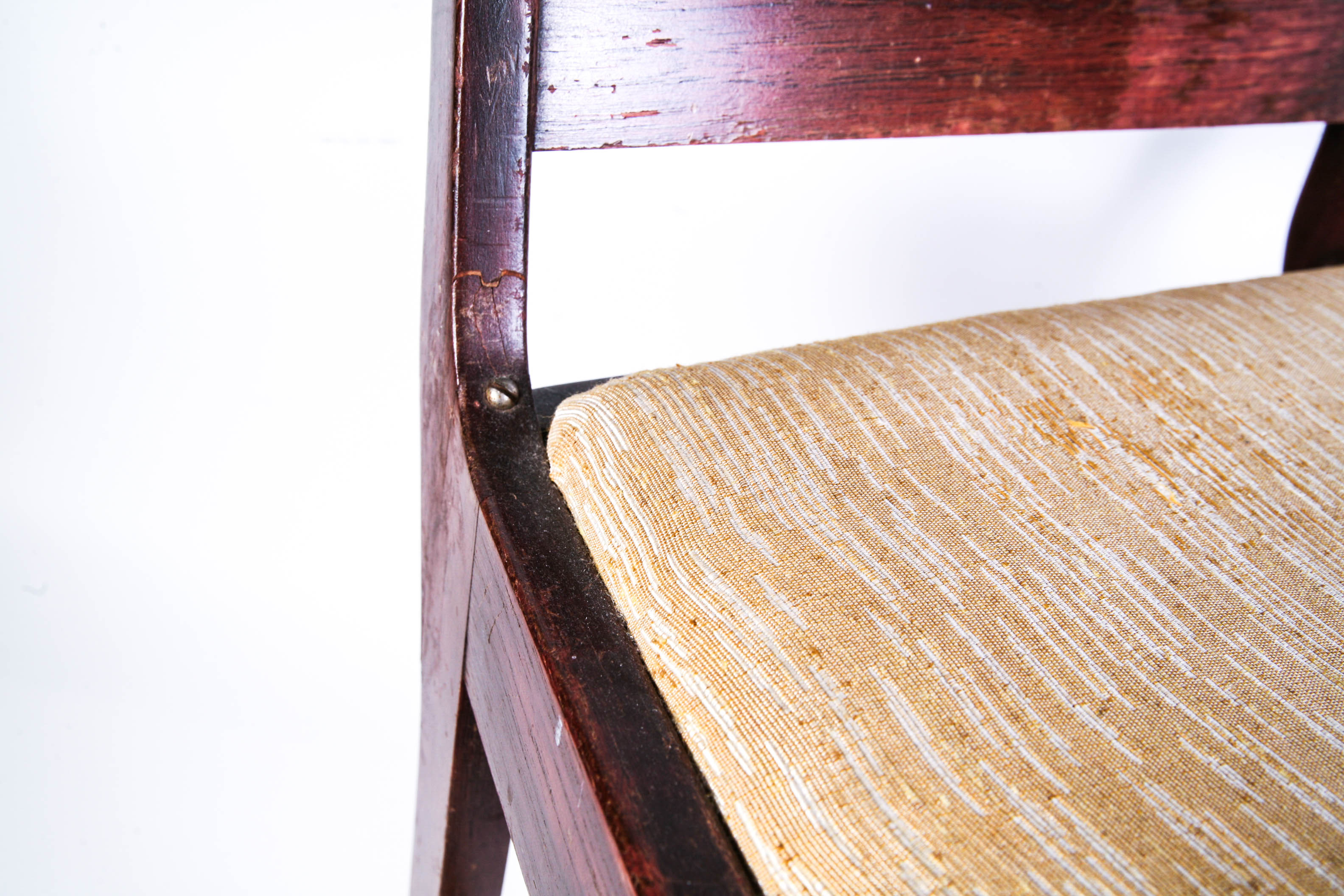 Vintage Mahogany Wooden Stool