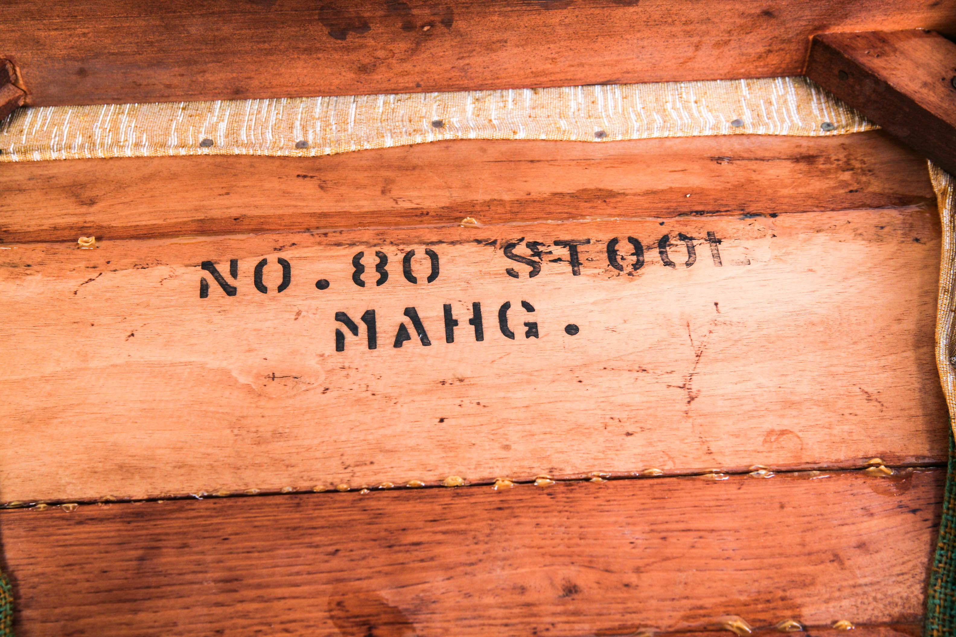 Vintage Mahogany Wooden Stool