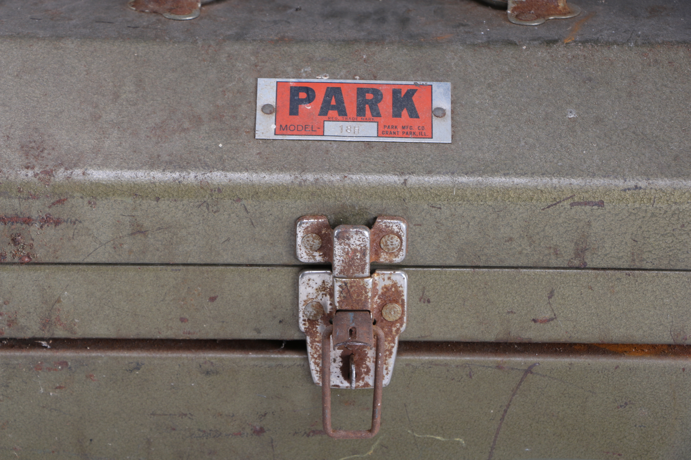 Vintage Park "Model 18H" Tool Box with Various Tools