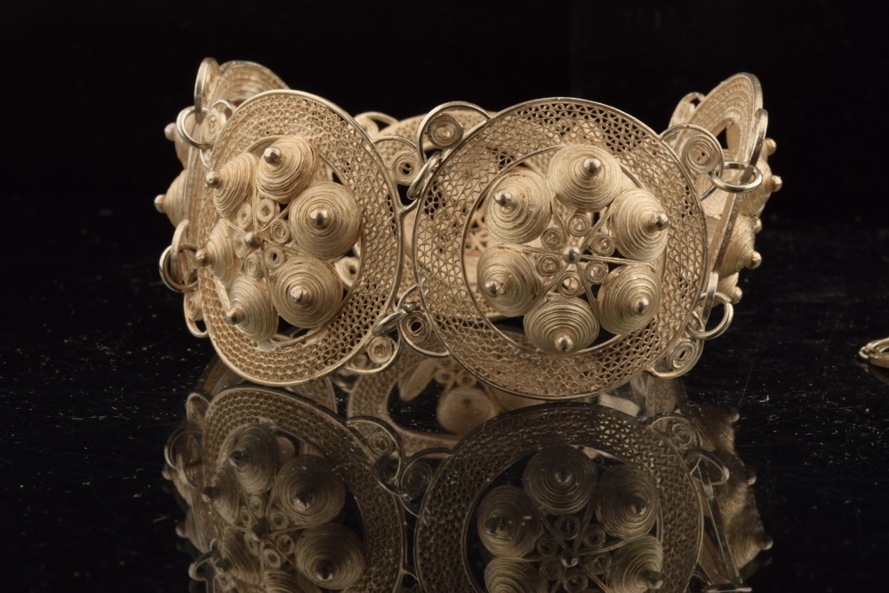 Pair of Vintage Filigreed Sterling Bracelets