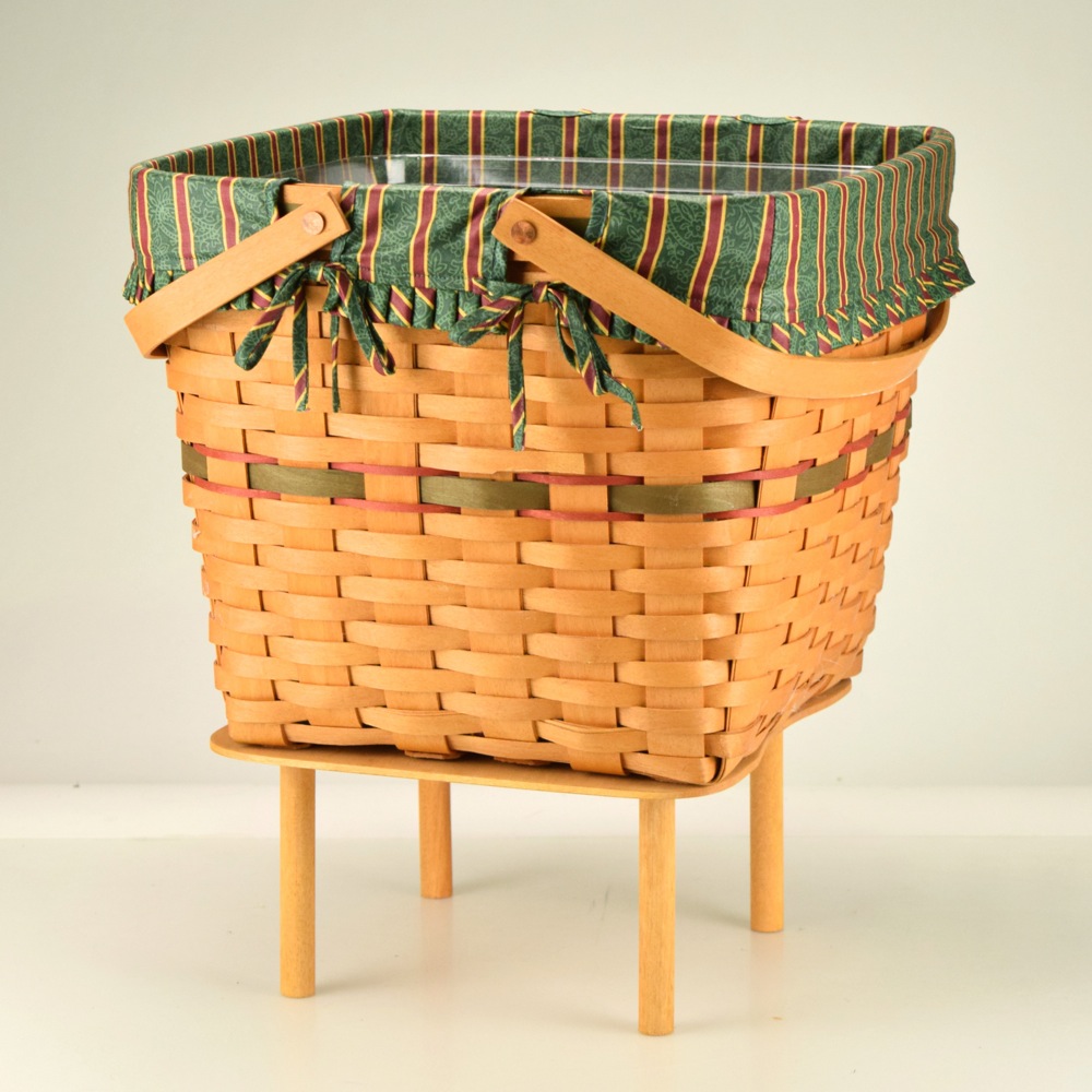 1995 Longaberger Green Evergreen Basket
