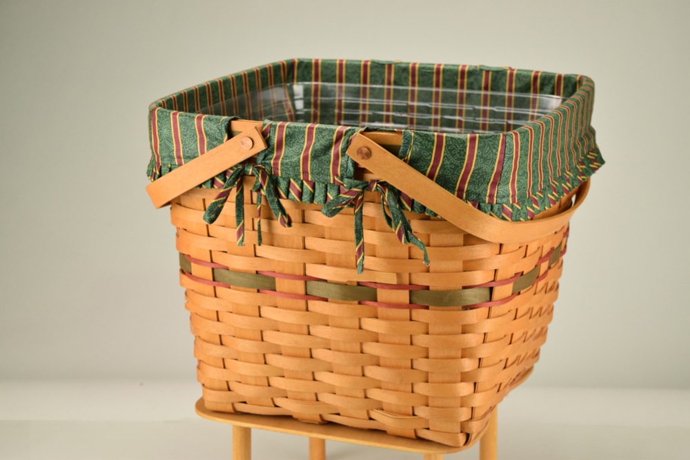 1995 Longaberger Green Evergreen Basket