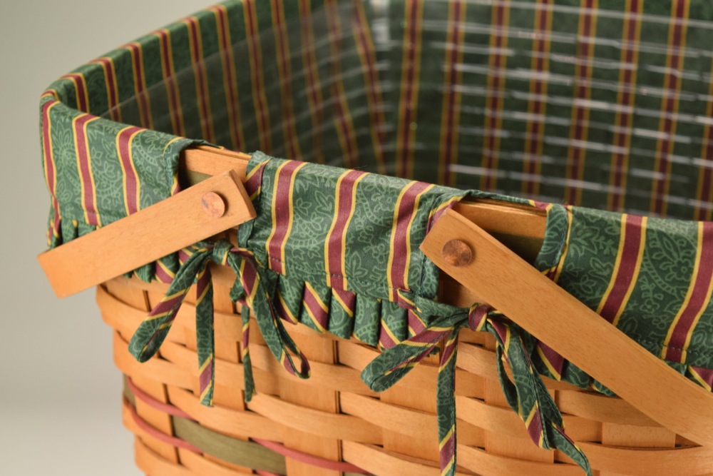 1995 Longaberger Green Evergreen Basket