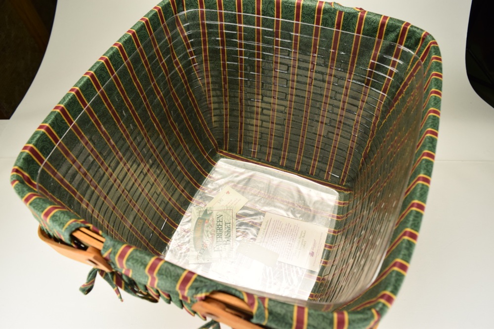 1995 Longaberger Green Evergreen Basket