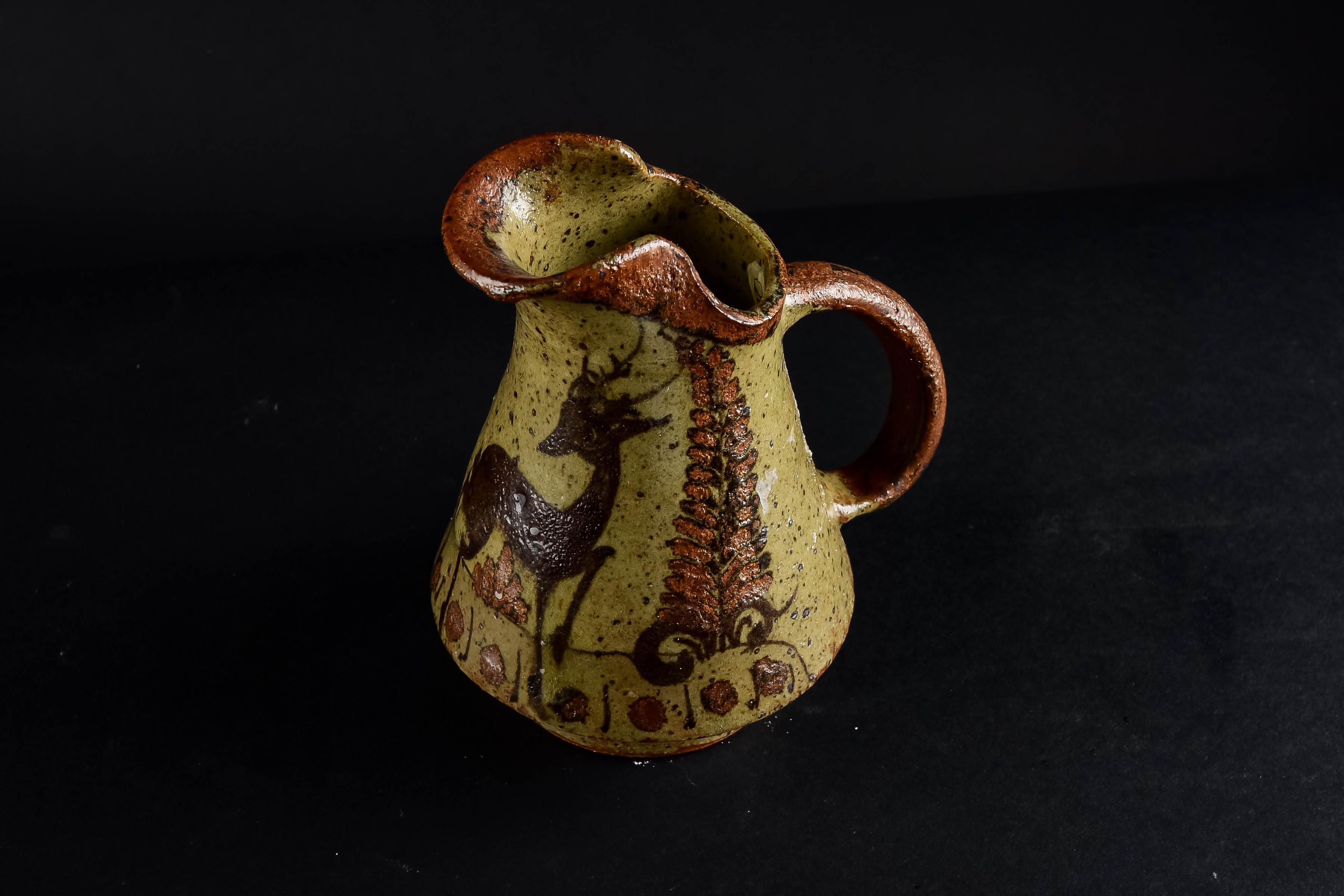 1960s Danish Modern Handmade Pitcher