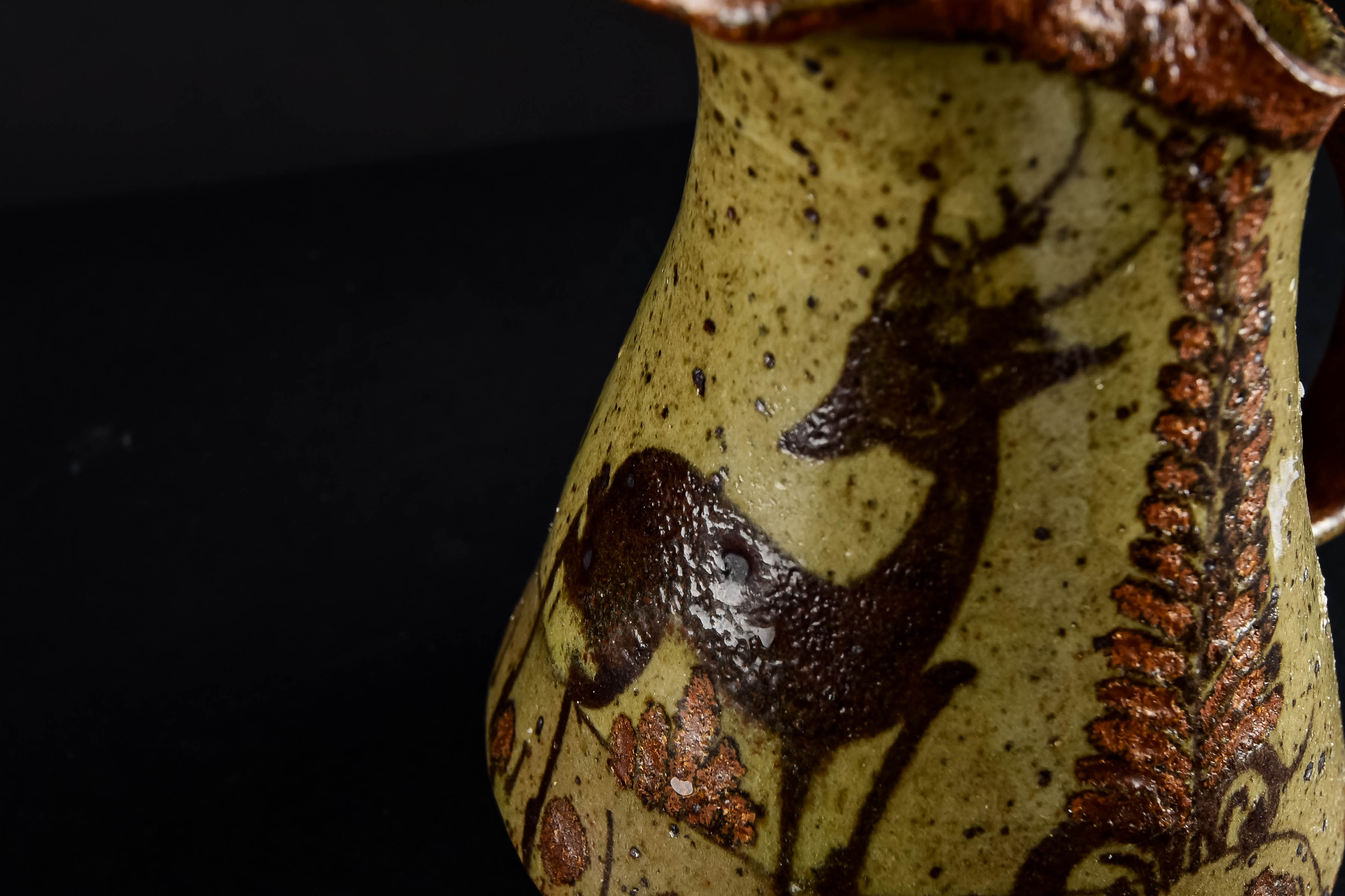 1960s Danish Modern Handmade Pitcher