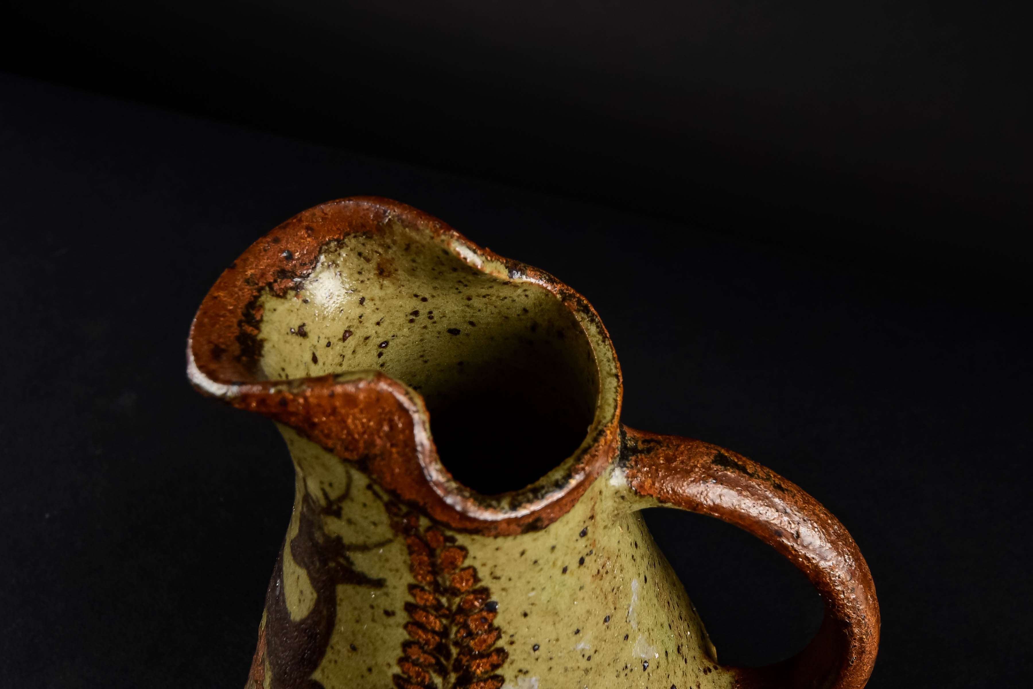 1960s Danish Modern Handmade Pitcher