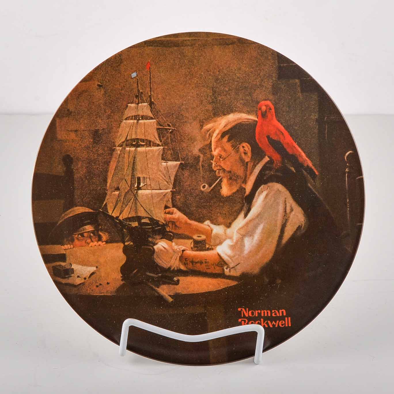 Pair of Norman Rockwell Collectible Plates