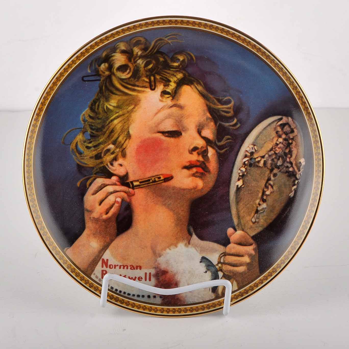 Pair of Norman Rockwell Collectible Plates