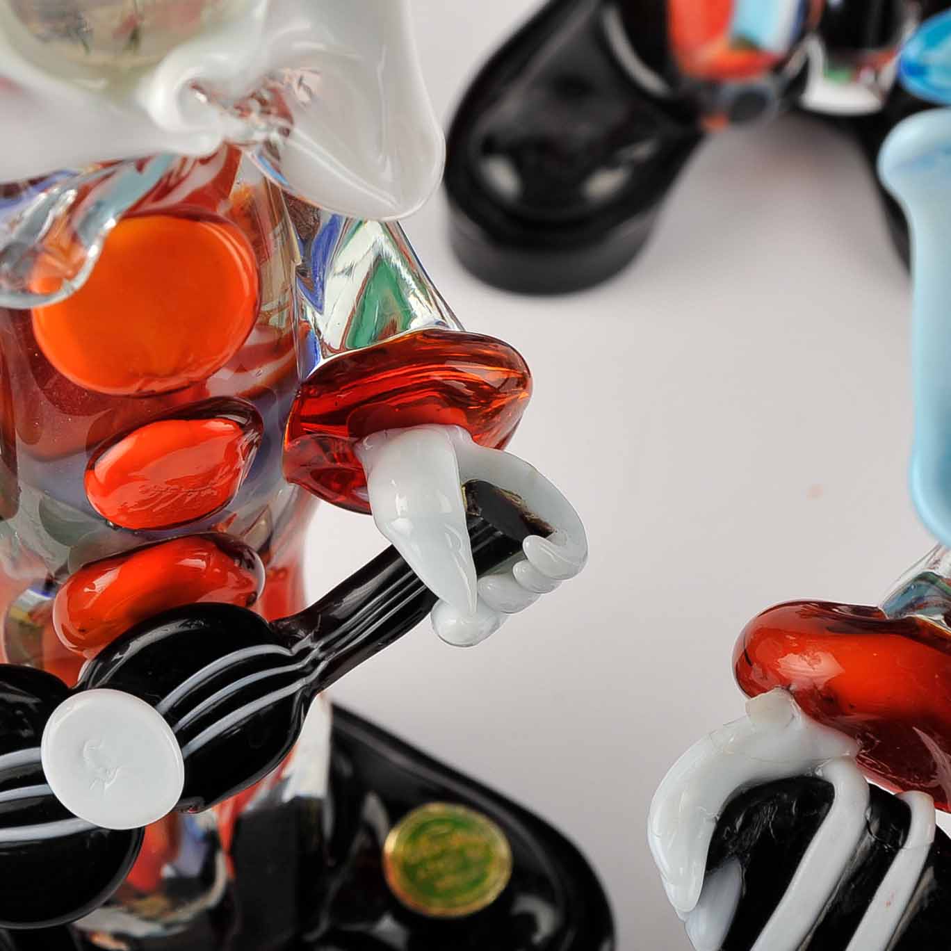 Set of Four Murano Glass Clowns