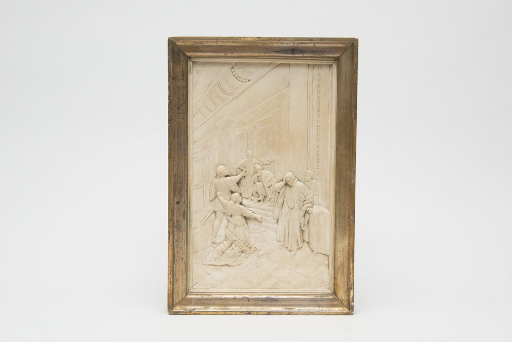 Vintage Chalkware Relief Plaques