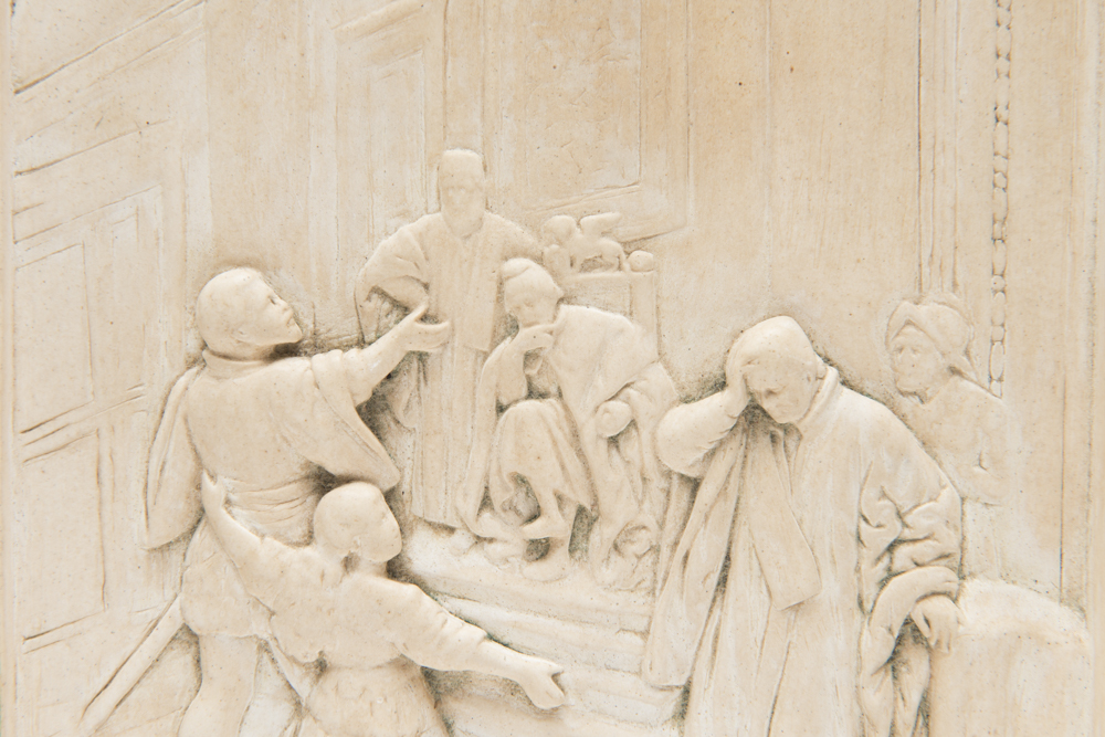 Vintage Chalkware Relief Plaques