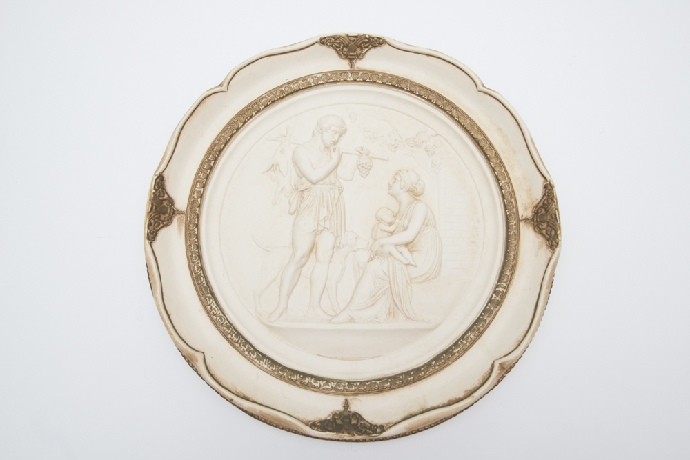 Vintage Chalkware Relief Plaques