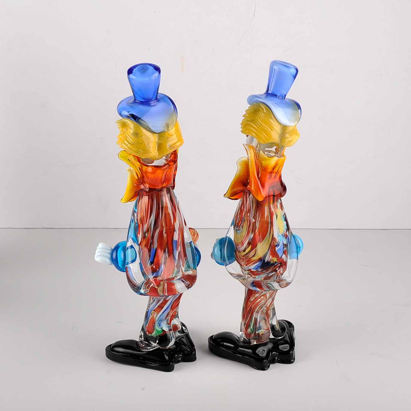 Set of Four Murano Glass Clowns