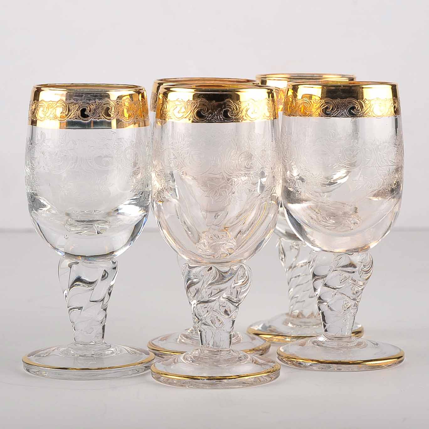 Crystal Cordial and Sherry Glasses