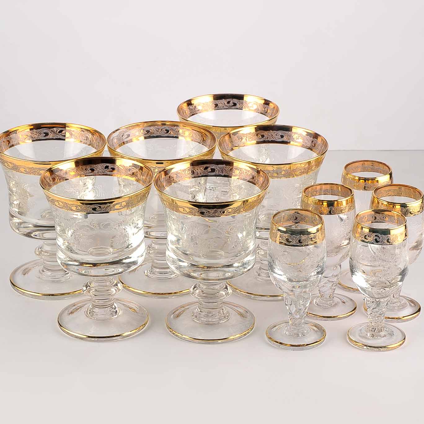 Crystal Cordial and Sherry Glasses