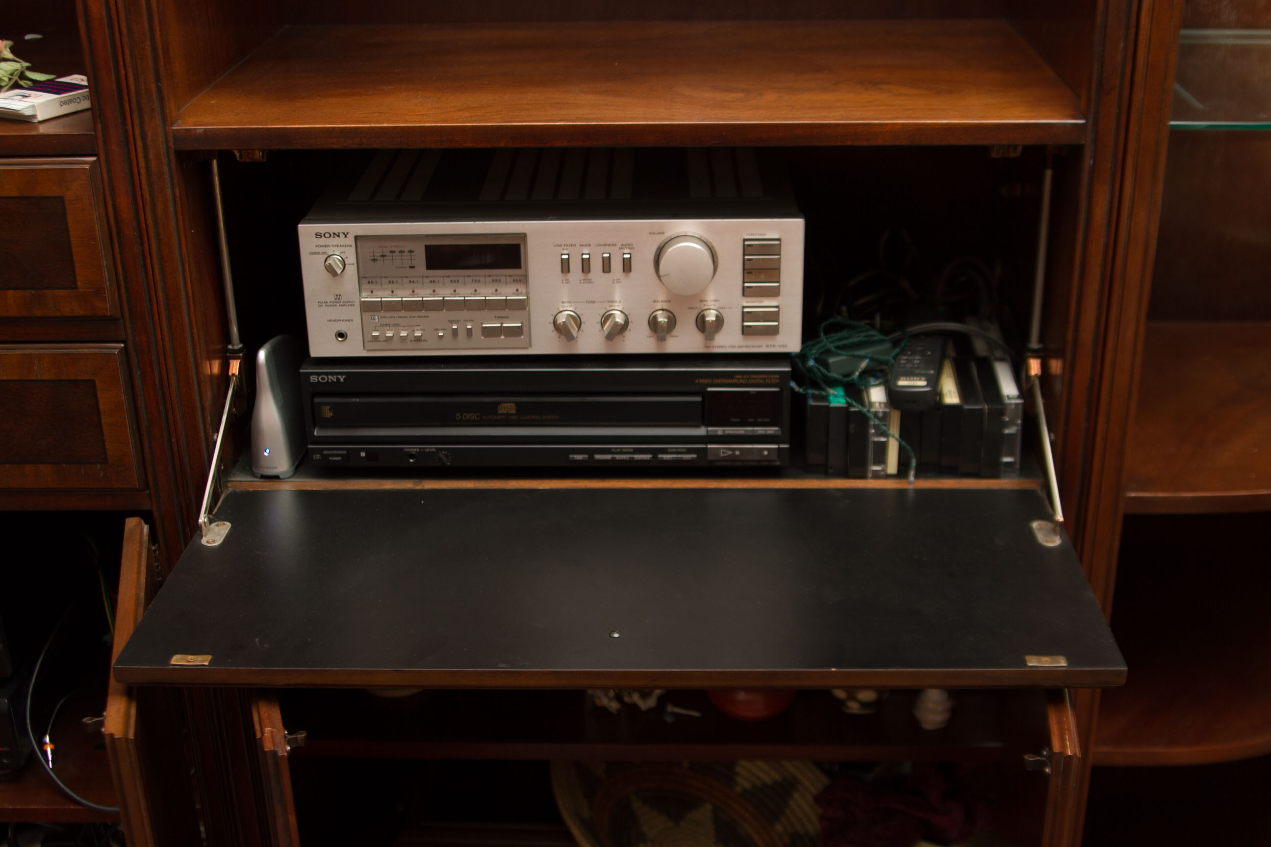 Drexel Heritage Chippendale Style Drop Front Wall Unit